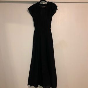Black floor length dress